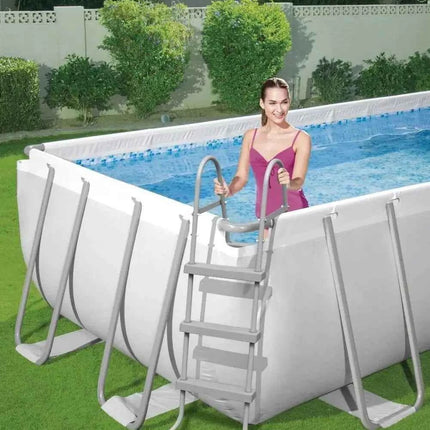 Piscina rettangolare fuori terra Bestway AGP 404*201*100cm, grande vasca con telaio per famiglie, bambini e genitori, in offerta, 62Kg.