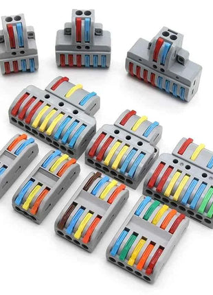 1 In Multiple Out Push-in Electrical Wire Connector Terminal Block Universal Fast Wiring Cable Connectors For Cable Connection