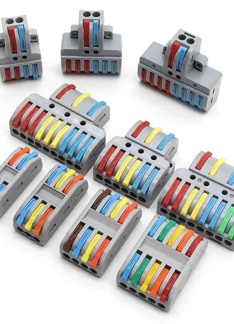 1 In Multiple Out Push-in Electrical Wire Connector Terminal Block Universal Fast Wiring Cable Connectors For Cable Connection