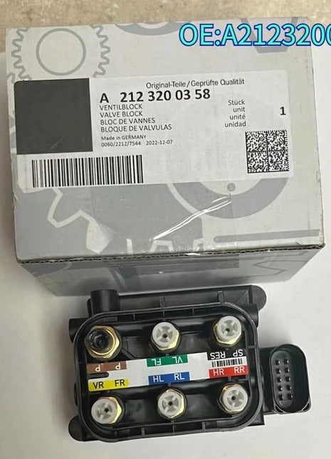 Nuovo di alta qualità per A2123200358 Mercedes-Benz W164 W166 W221 W251 Blocco elettrovalvola sospensioni pneumatiche