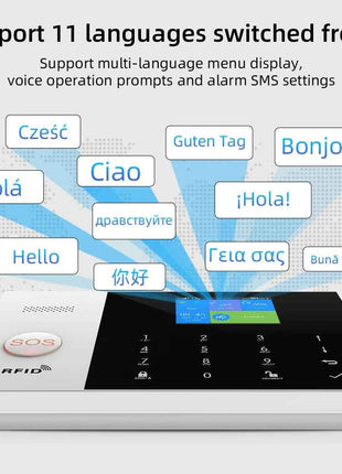 Tuya Smart Wifi GSM Security Alarm System for Home Wireless 2G Alarm System Panel Smart Life App Control work with Alexa