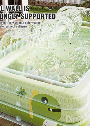 Piscina Gonfiabile 1.5-2.6M per Bambini e Adulti, Grande Piscina Familiare in PVC per Feste, Giocattoli da Esterno per Bambini, Piscina Estiva Rinforzata