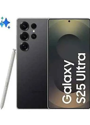 Samsung Galaxy S25 Ultra 5G 256GB 12GB RAM Dual Sim Black Europe - Smartphone with 6.9" Dynamic LTPO AMOLED display, Qualcomm Snapdragon 8 Elite, Quad-Camera 200MP, 5000mAh battery, supports 5G connectivity and 45W charging.