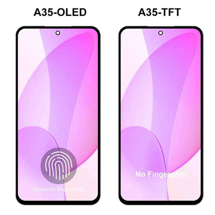 Schermo Super OLED per Samsung Galaxy A35 Display LCD Touch Screen digitale con cornice per Samsung Galaxy A35 A356B A356B/DS