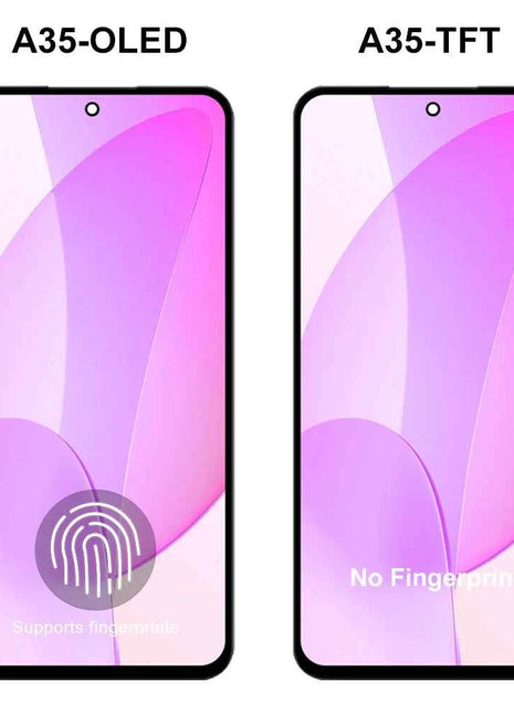 Schermo Super OLED per Samsung Galaxy A35 Display LCD Touch Screen digitale con cornice per Samsung Galaxy A35 A356B A356B/DS