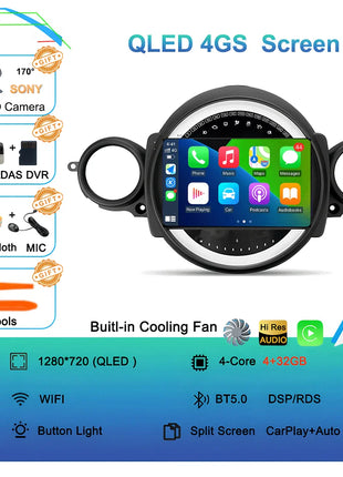 5G MINI Android16 Radio Qled 2007-2014