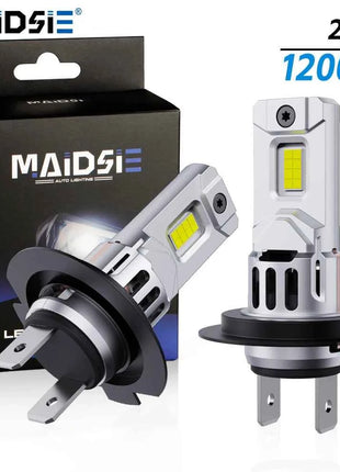 MAIDSIE H7 LED Headlight Bulb Mini Wireless 1200W 220000LM 6500K CSP for Car Headlamp Auto Diode Lamps Turbo Led 12V Automobile