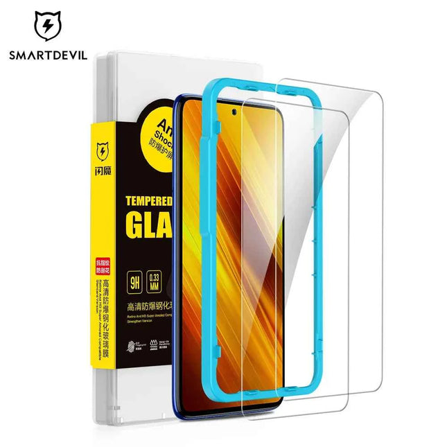 SmartDevil Vetro temperato per Xiaomi POCO F8 Pro F7 F5 F6 X7 Pro F4 Protezione dello schermo per Poco X8Pro Max Pellicola protettiva in vetro HD