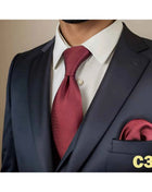 Set Cravatta e Fazzoletto Uomo Colorato 160cm - Accessori Matrimonio