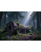 Aquarium Background Poster Large Forest Tree Trunk Moss PVC Waterproof Backdrop for Freshwater/Saltwater & Reptile Tanks