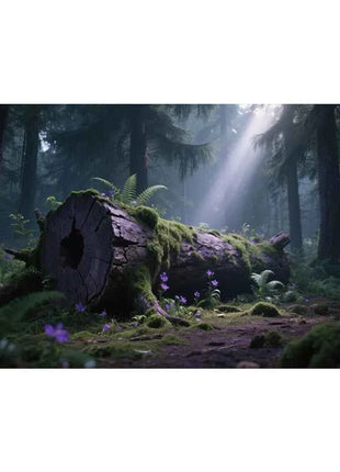 Aquarium Background Poster Large Forest Tree Trunk Moss PVC Waterproof Backdrop for Freshwater/Saltwater & Reptile Tanks