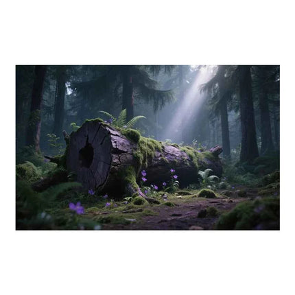 Aquarium Background Poster Large Forest Tree Trunk Moss PVC Waterproof Backdrop for Freshwater/Saltwater & Reptile Tanks