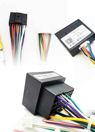 Decodificatore CAN Bus cablaggio 56 pin, adattatore Android 16 pin con ritenzione SWC per Peugeot 208 308 2008 3008 Citroen C3 C4 C5 (17-23)