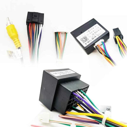 Decodificatore CAN Bus cablaggio 56 pin, adattatore Android 16 pin con ritenzione SWC per Peugeot 208 308 2008 3008 Citroen C3 C4 C5 (17-23)