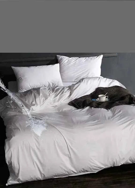 100% Waterproof Duvet Cover Bedding Queen King Quilt Covers For Elderly Patient Baby White Bed Linens Duvetcover 2pcs Pillowcase