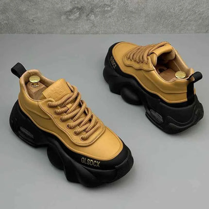 Designer Style Men Shoes 2025 Autumn Fashion Comfortable Men's Thick Platform Sneakers Casual Shoes Sports Trainers Tenis
