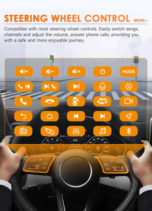 9" Hizpo 2Din Android Auto Car Radio for Audi TT MK2 8J 2006 - 2014 Snapdragon 6115 GPS Navigation SWC DSP 4G BT CarPlay 360°CAM