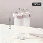 WORTHBUY Pasta Storage Box With Handle Moisture-Proof Plastic Noodles Sealed Can Spaghetti Storage Container Kitchen Organizer