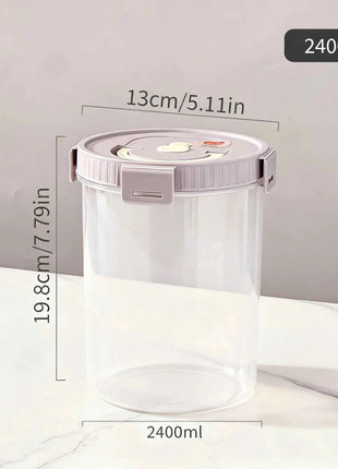 WORTHBUY Pasta Storage Box With Handle Moisture-Proof Plastic Noodles Sealed Can Spaghetti Storage Container Kitchen Organizer
