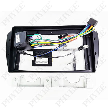 Adattatore per cablaggio radio, decodificatore bus CAN, cavo con spina a 16 pin, telaio del pannello del sistema Android da 9 pollici per Seat Ibiza dal 2008 al 2013