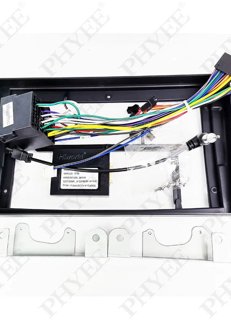 Adattatore per cablaggio radio, decodificatore bus CAN, cavo con spina a 16 pin, telaio del pannello del sistema Android da 9 pollici per Seat Ibiza dal 2008 al 2013