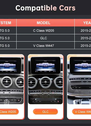Linux Multimedia Screen Wireless CarPlay Android Auto for Mercedes-Benz W205 W176 GLC A C V Class W447 CLA GLA 2015-2018 NTG5.0