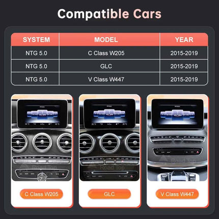 Linux Multimedia Screen Wireless CarPlay Android Auto for Mercedes-Benz W205 W176 GLC A C V Class W447 CLA GLA 2015-2018 NTG5.0