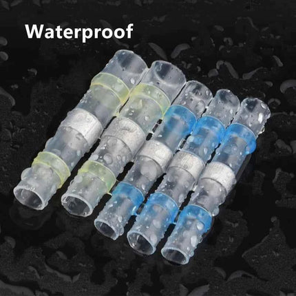 50/500Pcs Waterproof Heat Shrink Tube With Solder Insulated Electrical Wire Terminal Butt Splice Solder Electric Connector Set