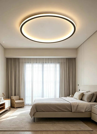Lampada da Soffitto LED Ultrasottile AuroraRealm, Illuminazione Moderna per Soggiorno con Telecomando, Lampadario per Camera da Letto e Balcone