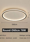 Round 60CM / Dimmable with remote
