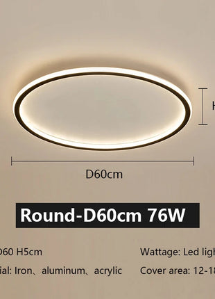 Lampada da soffitto a LED con telecomando Lampada da camera da letto moderna semplice ultrasottile Lustre Decorazioni per la casa Sala da pranzo Soggiorno Cucina Corridoio