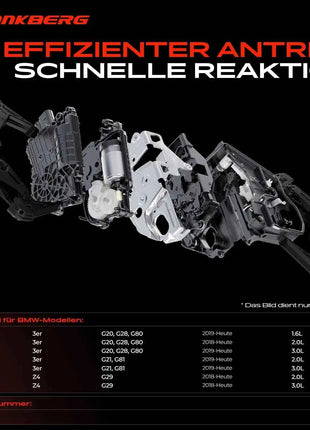 Frankberg 1x Serratura Porta Anteriore Destra per BMW Serie 3 G20 G28 G80 G21 G81 Z4 Roadster G29 Bj dal 2018 51217445052