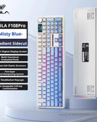 AULA F108 PRO Mechanical Keyboard Custom 100% Layout RGB Backlight Wireless Bluetooth Hifi Switch Gaming Keyboard