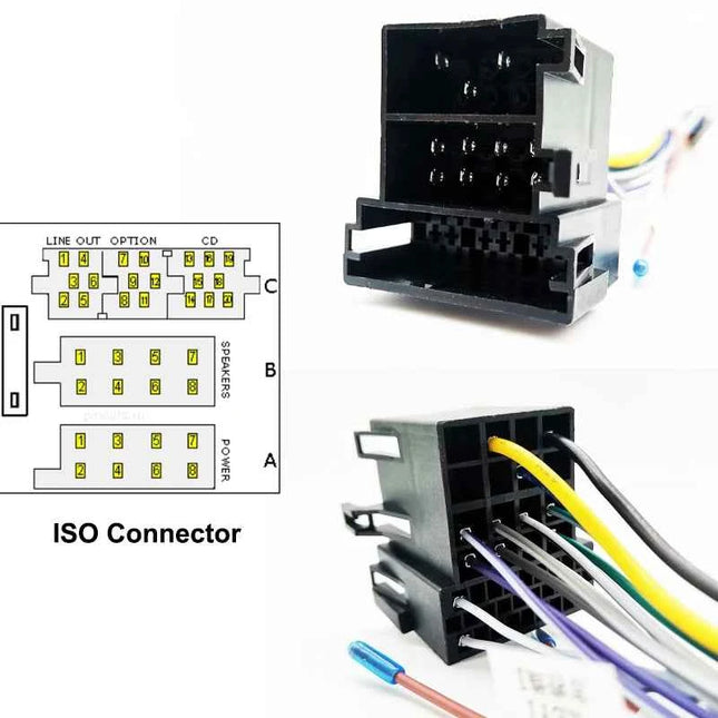 CAN BUS Decoder 16 Pin cablaggio adattatore ISO Quadlock connettore cavo per Porsche 911 996 Mk2 997 Cayenne E1 Boxster Cayman