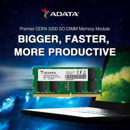 ADATA Premier RAM 8GB 16GB 32GB DDR4 3200MHz CL22 PC4-25600 260 Pin SODIMM Memory Laptop Memory