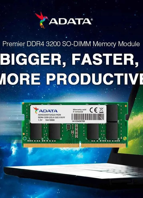ADATA Premier RAM 8GB 16GB 32GB DDR4 3200MHz CL22 PC4-25600 260 Pin SODIMM Memory Laptop Memory