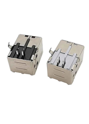 5 pezzi connettore USB 2.0 tipo B presa femmina riparazione interfaccia stampante per saldatura PCB ad angolo retto