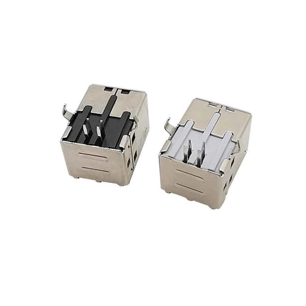 5 pezzi connettore USB 2.0 tipo B presa femmina riparazione interfaccia stampante per saldatura PCB ad angolo retto