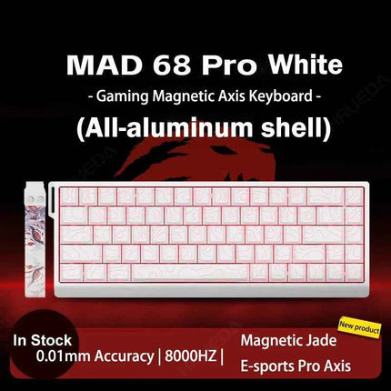 MADLIONS MAD 60/68HE Gaming Magnetic Switch Keyboard Wired Key Web Drive Custom 8K 61/68 Return RT Adjustable Keystroke Hot Swap