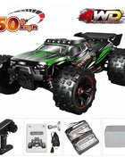 1:16 85KM/H Or 50KM/H 4WD RC Car With LED Remote Control Cars High Speed Drift Monster 4x4 Truck for Kids vs Wltoys 124017 Toys