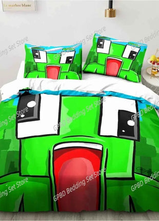 Cartoon Funny Play Unspeak.able Comfortable Duvet Quilt Cover Pillowcase Bedding Set Children Bedroom Decoration Home Textile