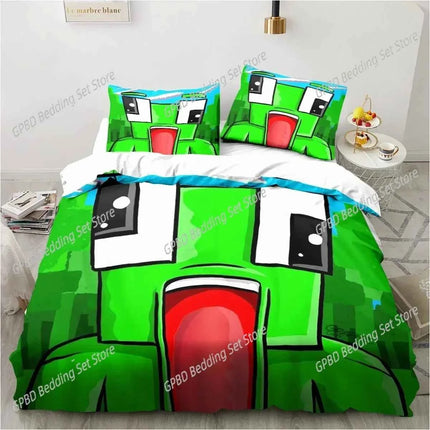 Cartoon Funny Play Unspeak.able Comfortable Duvet Quilt Cover Pillowcase Bedding Set Children Bedroom Decoration Home Textile