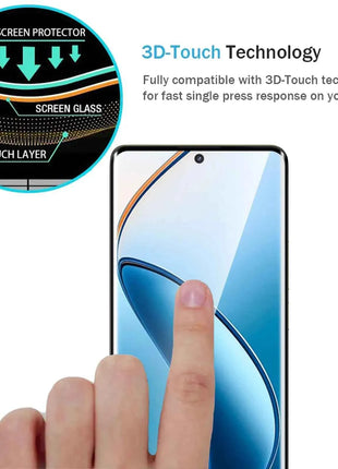 3D Curve Screen Protector For Realme 12 Pro Plus OPPO Tempered Glass High Aluminum HD  Crystal   9H Ultra Transparent Clear