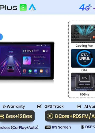 Junsun 7 9 10 inch Universal CarPlay Android Auto Car Radio For VW Fiat Renault Nissan Hyundai GPS Multimedia autoradio Stereo