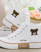 Cute Women's Canvas Shoes Breathable Sneakers Branded Sports Shoes for Women Casual Vulcanized Shoes High Flats Zapatos Mujer