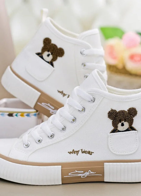 Cute Women's Canvas Shoes Breathable Sneakers Branded Sports Shoes for Women Casual Vulcanized Shoes High Flats Zapatos Mujer