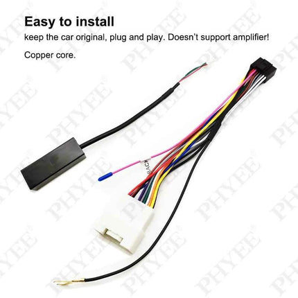 Cablaggio a 20 pin, cavo adattatore USB, cavi Android 16 pin per auto, Plug and Play, per Mitsubishi ASX Outlander Lancer Pajero
