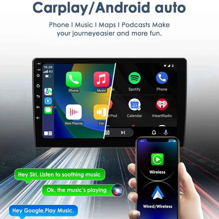 For Ford Fiesta Mk7 2009-2017 Wireless CarPlay for Apple Android Auto Car Radio GPS RDS WiFi 4G 8Core Multimedia Stereo 2din SWC