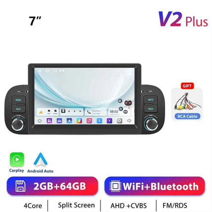 Podofo CarPlay Android Radio For Fiat Panda 2013-2020 Car Intelligent System 1din GPS Stereo Multimedia Player RDS FM Car Radio