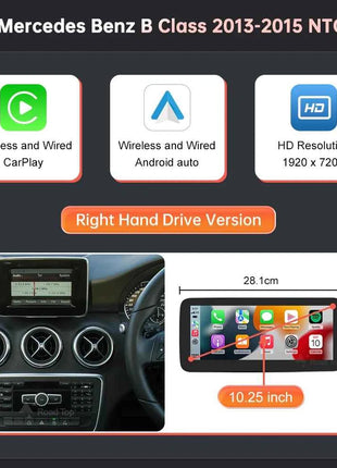 1920*720 Touch Screen Car Multimedia Display For Benz A B CLA GLA W176 W463 W246 2013-2015 NTG4.5 Wireless Carplay Android Auto